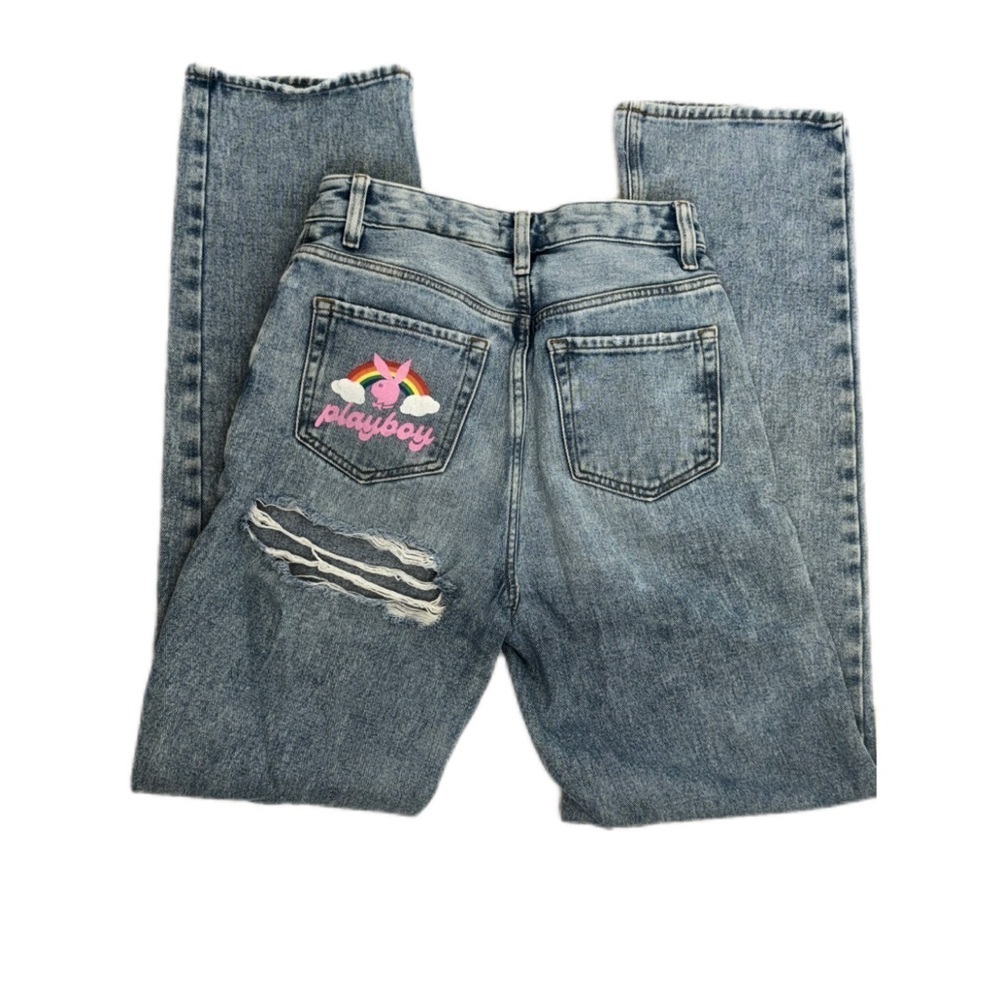 Playboy x PacSun High-Waisted Straight Leg Jeans - Picture 3 of 5